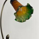 Gooseneck lamp in glass paste