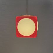 Vintage Poker Dice pendant lamp by Hoyrup Lighting, 1976, Denmark.