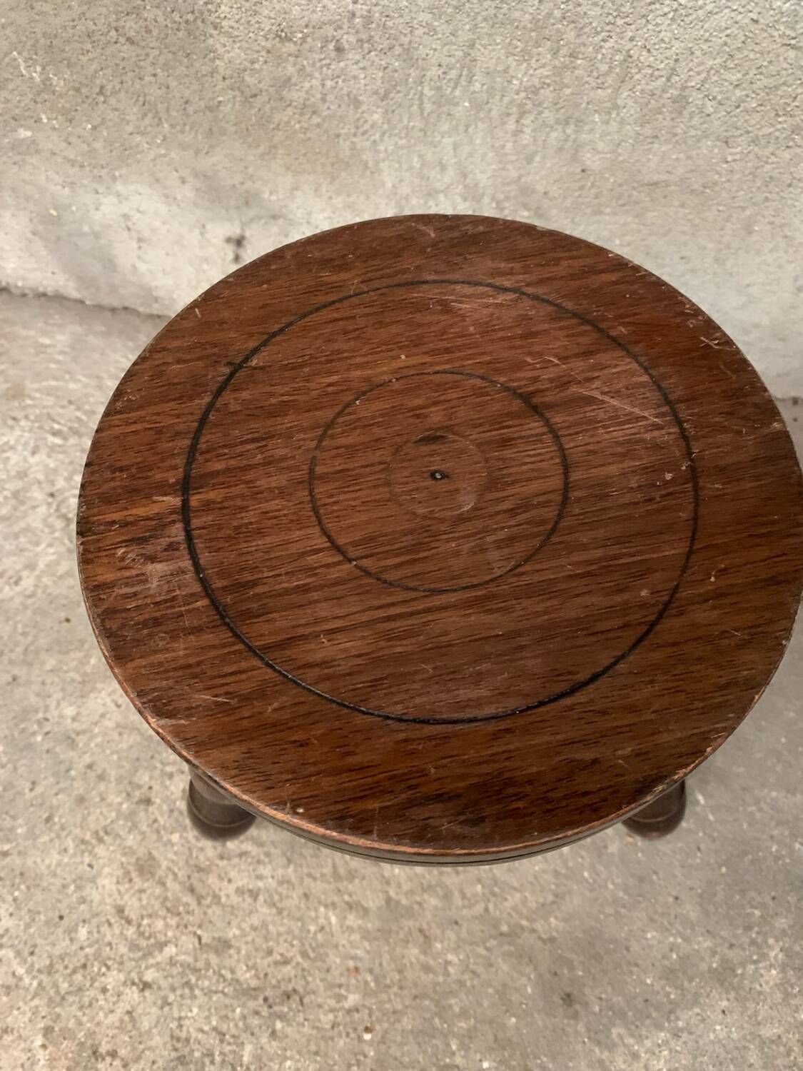 Antique tripod milking stool