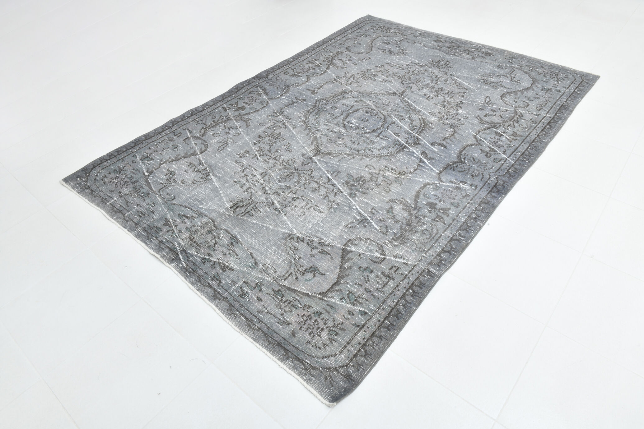 6x8 dark gray classic vintage rug,176x256cm