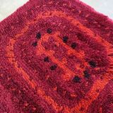 Mid century rya rug / carpet scandinavian design, vintage