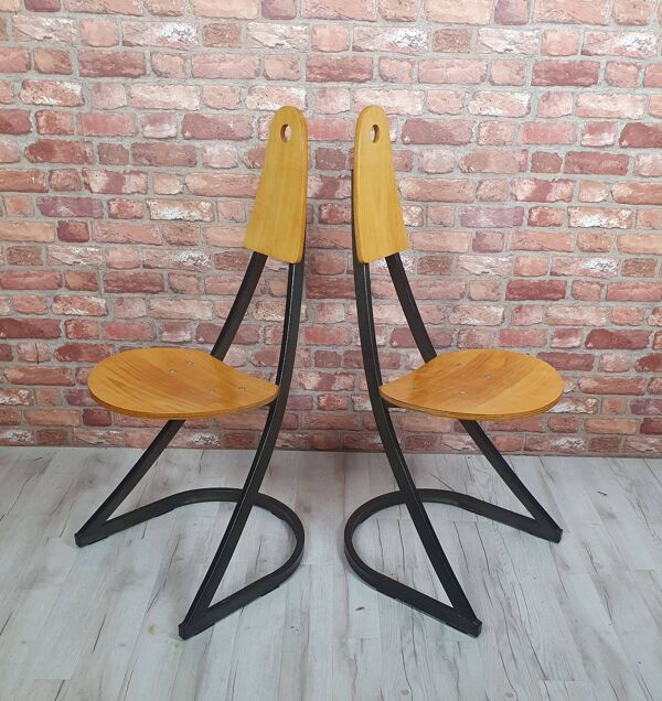 Chaise 'Arii' rénovée par Mirima Design, France années 1970