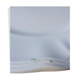 Flat ecru signed Sarreguemines