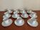 11 Bernardaud Limoges white and gold cups and saucers
