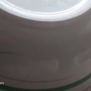 Plat de service de Gien avec une décoration ferroviaire