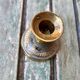 Golden brass candlestick