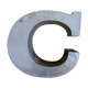 Lettre métal C