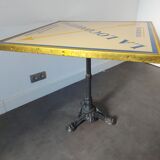 Vintage enameled table, Courchevel ski resort