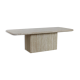 1970 travertine coffee table