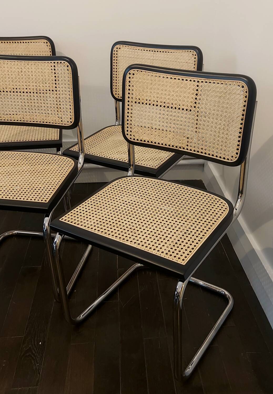 Cesca B32 vintage chair by Marcel Breuer - black - Made in Italy