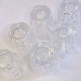 Bohemian crystal liqueur service Baccarat st Louis carafe carafon glass decanter