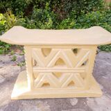 Pair of Africanist art deco stools