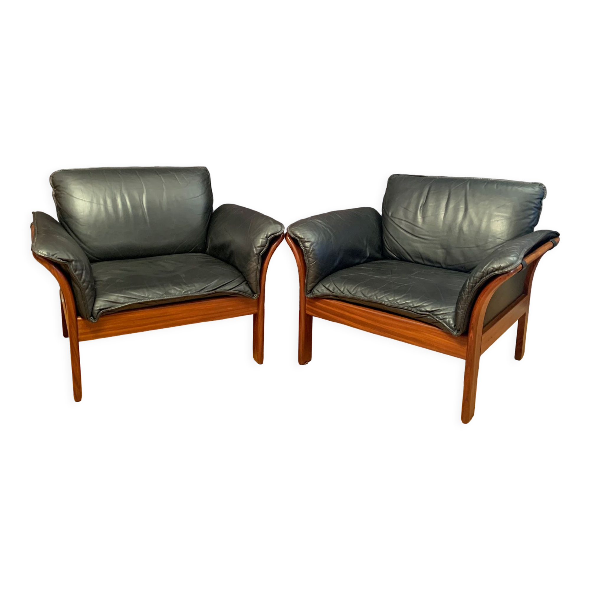 A pair of armchairs, Denmark, 1970s