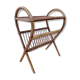 Vintage rattan magazine holders, 50s-60s