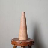 Contemporary handmade single-flower vase, clay, terracotta, slow decoration