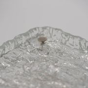 Ice glass ceiling lamp by Kaiser Leuchten 1970s