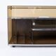 Enfilade or hi-fi unit in smoked plexiglass, France, 1970s
