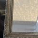 Antique bevelled mirror – Moulded wooden frame in anthracite 30/25 cm