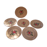6 Digoin dessert plates