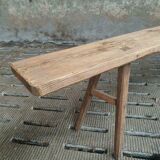 Old bench sidetable pine with oak