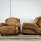 Pair of 1970s fabric armchairs