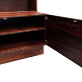 Scandinavian library in rosewood designed by Ib Kofod Larsen.