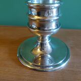Silver metal design candle holder