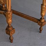 Console time XIX wood and stucco gilded Louis XVI style