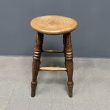 Ancien tabouret de pub anglais antique Windsor