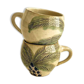 Set of 2 ceramic tea cups from Luxor - Egypt