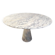 Vintage round marble dining table 1970s
