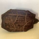 Solid wood turtle ashtray pocket emptier