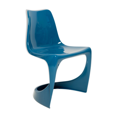 Chaise Cado bleu mer de milieu du siècle, Steen Østergaard, Europe, années 1960