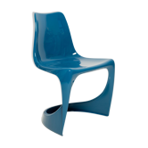 Chaise Cado bleu mer de milieu du siècle, Steen Østergaard, Europe, années 1960