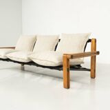 Canapé trois places moderne du milieu du siècle, années 1960 - Nouveau revêtement