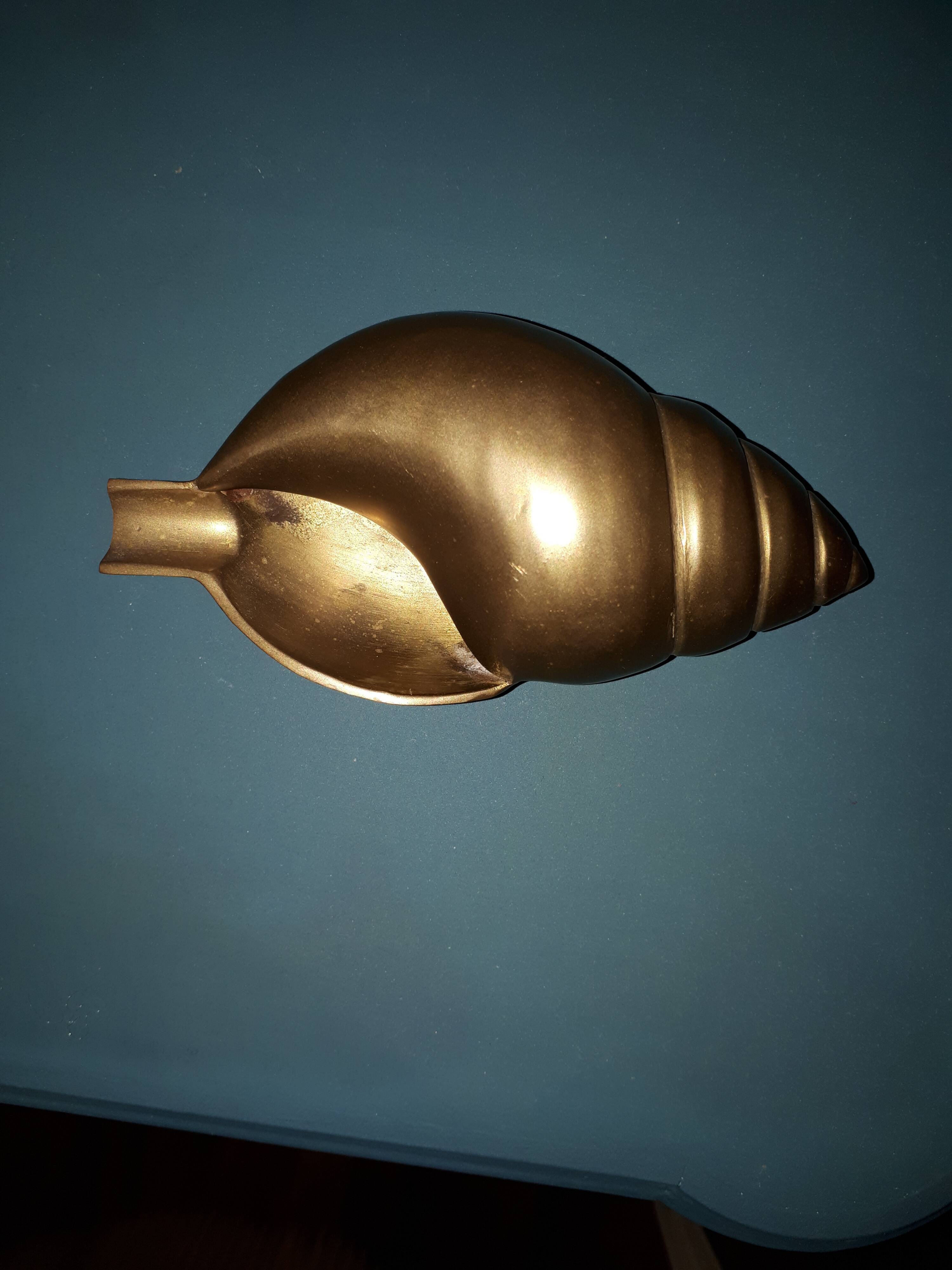 Brass individual ashtray, India