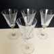 4 Glass of cut crystal wine from Saint Louis Cerdanya model