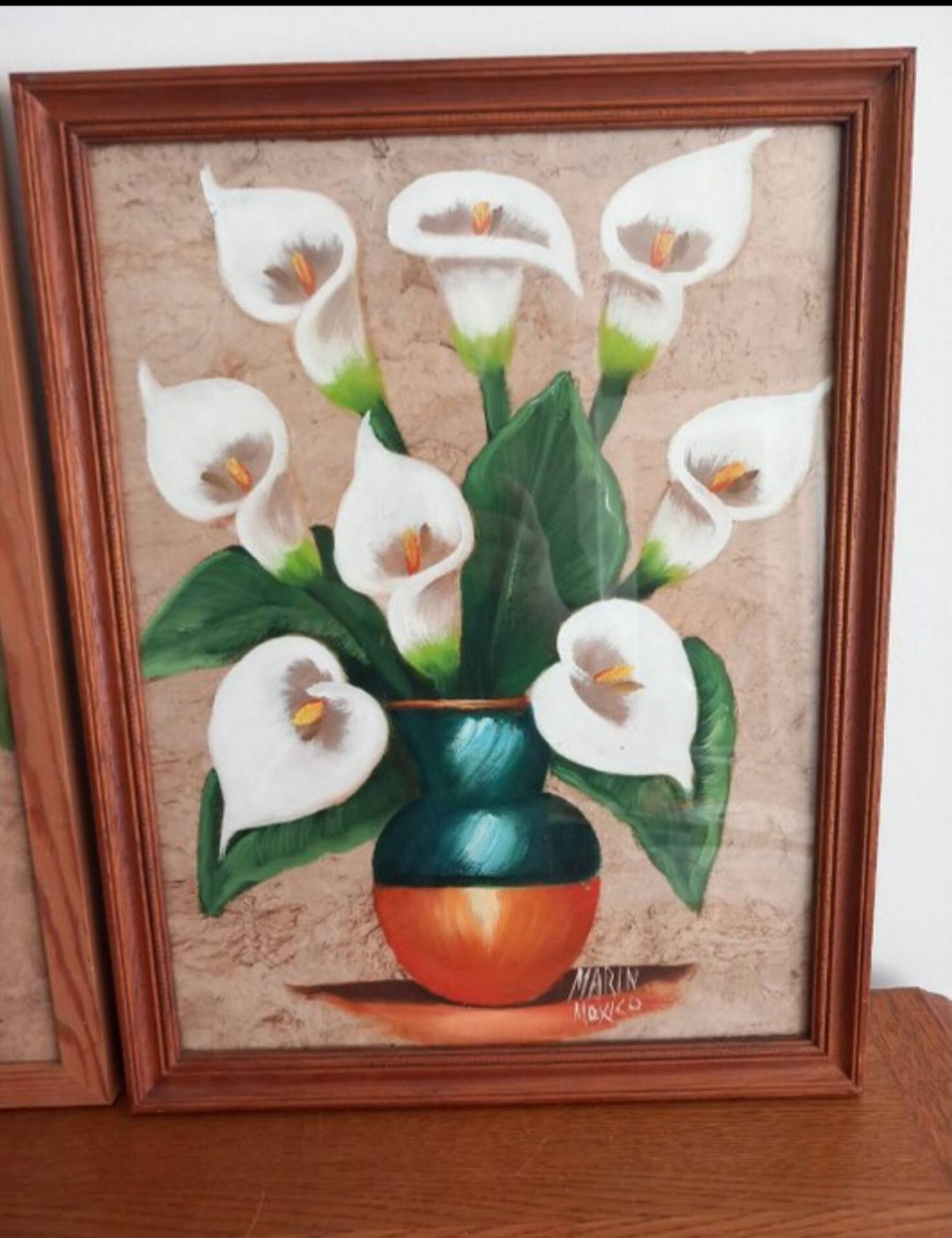 Triptyque nature morte sur papier Amate Marin Mexico