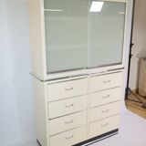Armoire métallique, placard, armoire médicale, Baisch, vintage années 1960, tiroirs