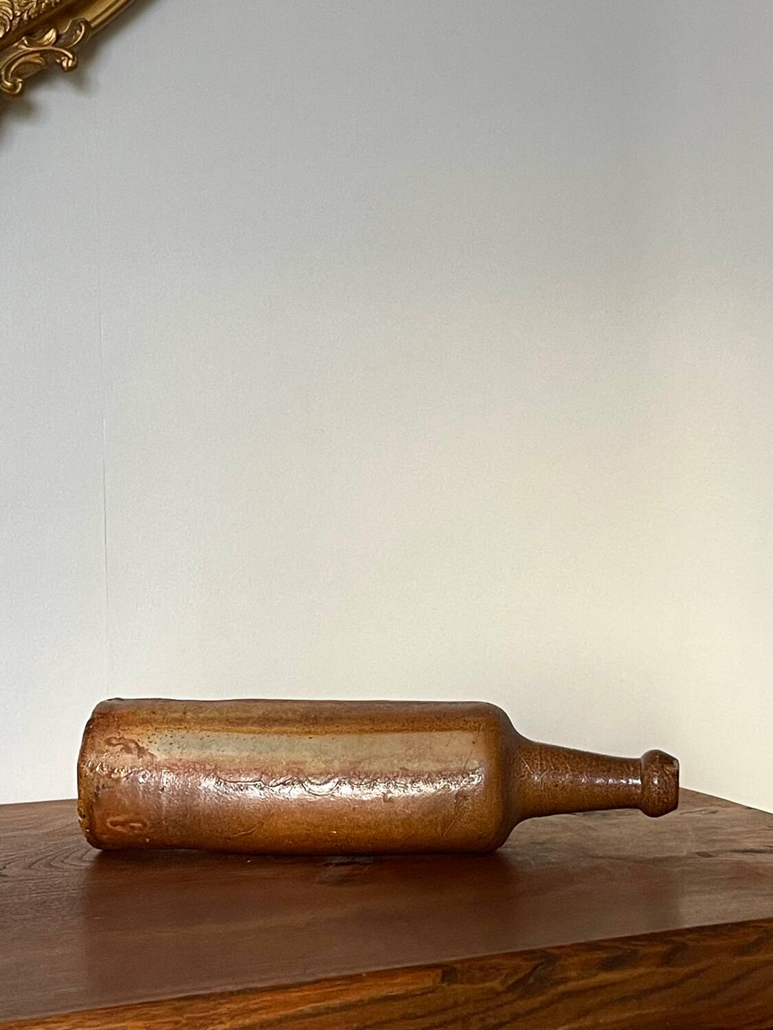 Antique stoneware bottle, 19th century.