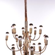 Suspension de chez Sciolori pour Boulanger avec 18 lumières, 1960