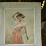 Tableau portrait de femme gitane
