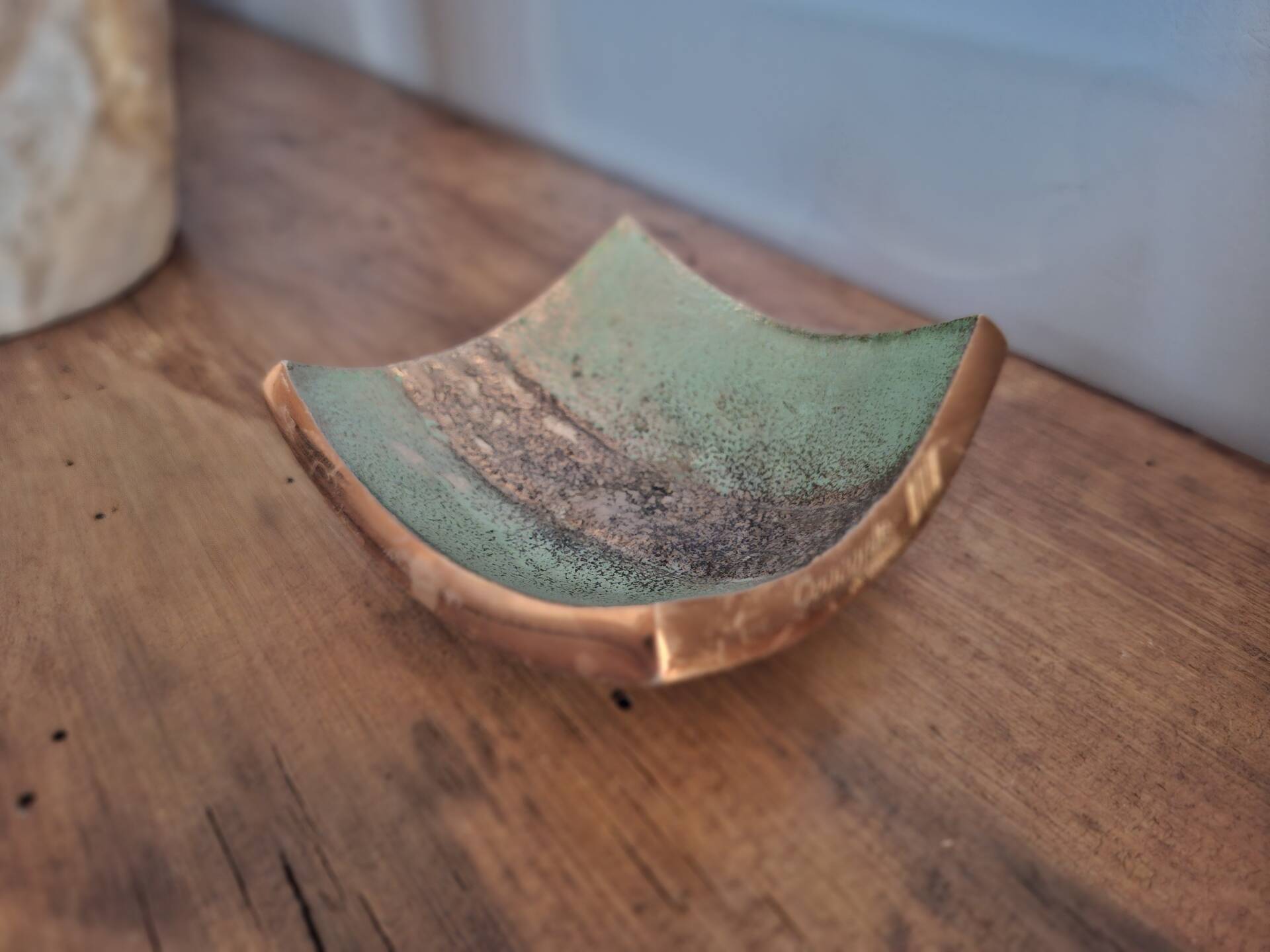 Vintage bronze ashtray from the Concorde