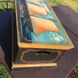 Painted wooden chest "Améria 1810"