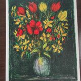 LE BOUQUET VERT- ORIGINAL SIGNED-NUMBERED LITHOGRAPH - ANDRE COTTAVOZ-EA