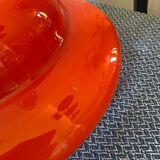 Vintage opaline chandelier ceiling light from the 70s