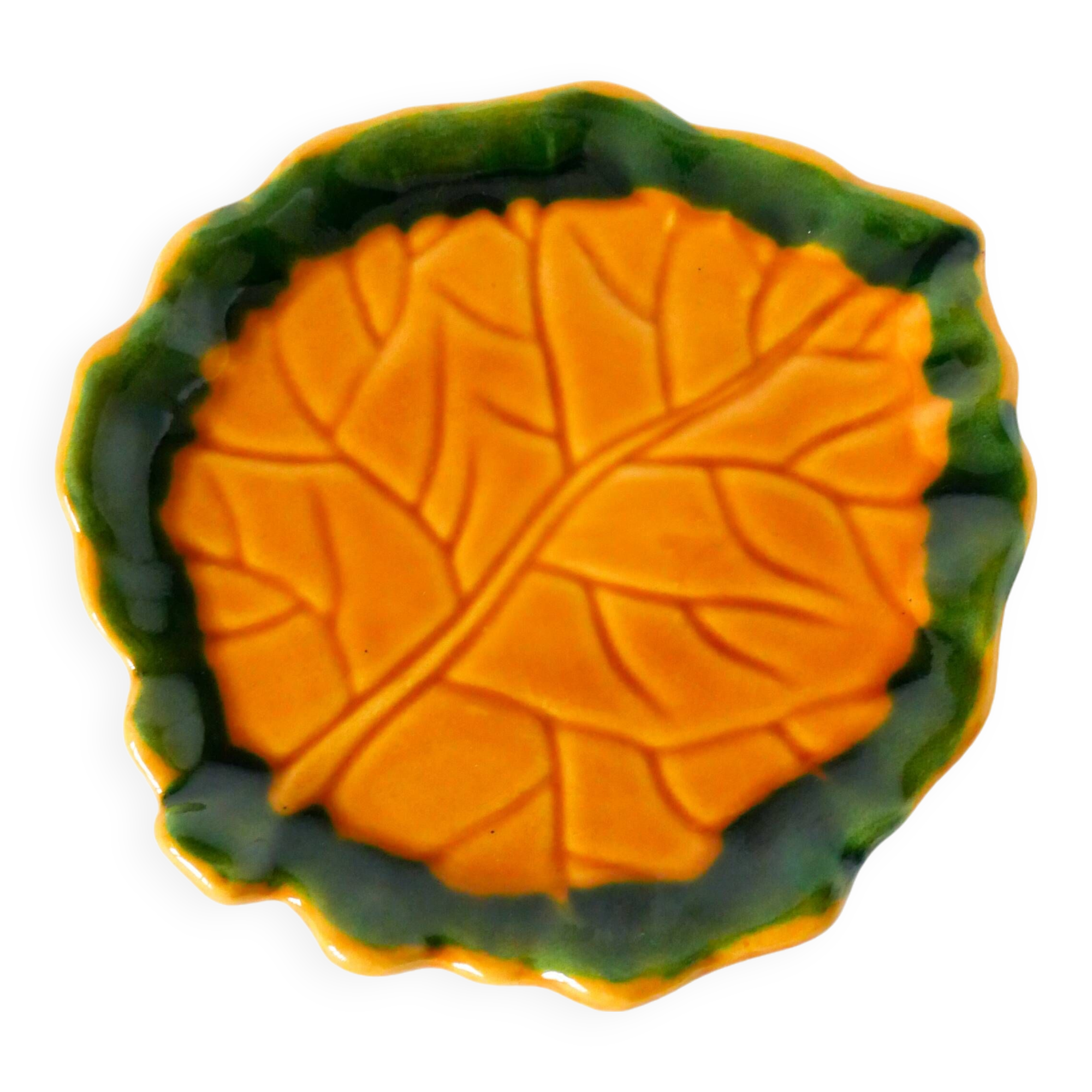 Yellow and green leaf slip pocket, 1970