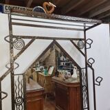 Wrought iron cloakroom art deco style