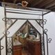 Wrought iron cloakroom art deco style