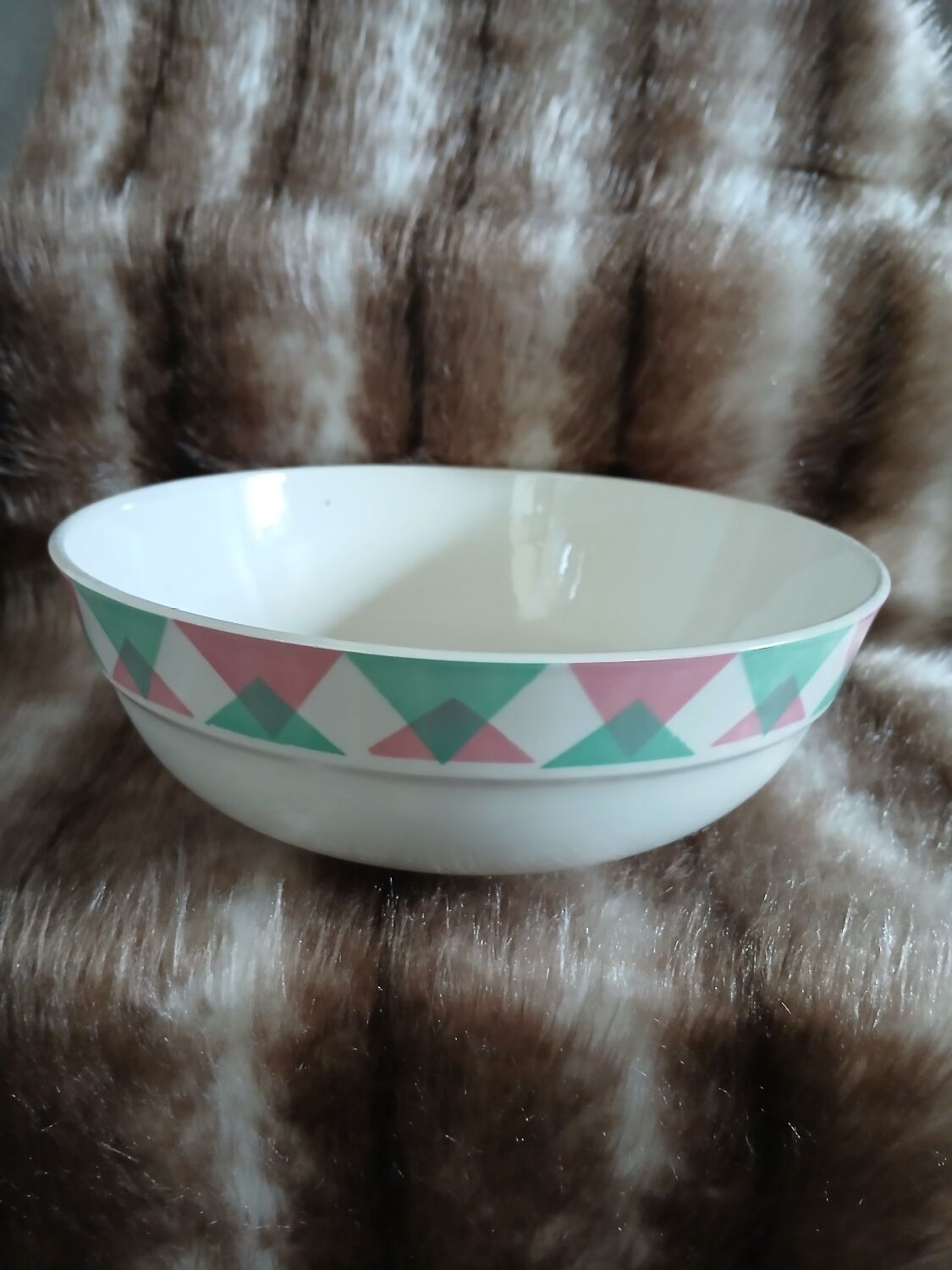 Antique salad bowl from Digoin and Sarreguemines